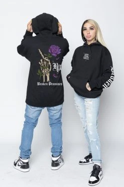 BROKEN PROMISES Wishful Thinking Hoodie Black Hoodies