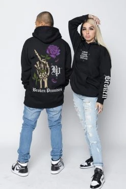 BROKEN PROMISES Wishful Thinking Hoodie Black Hoodies