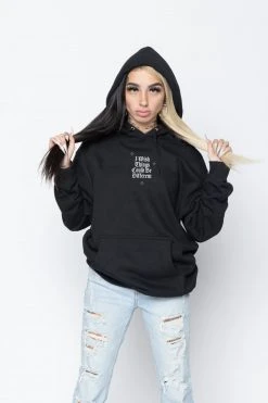 BROKEN PROMISES Wishful Thinking Hoodie Black Hoodies