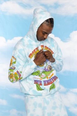 BROKEN PROMISES Contact High Tie Dye Hoodie - BPxYH Hoodies