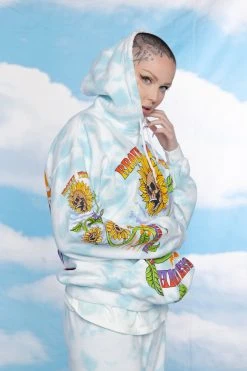 BROKEN PROMISES Contact High Tie Dye Hoodie - BPxYH Hoodies