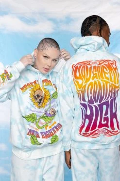 BROKEN PROMISES Contact High Tie Dye Hoodie - BPxYH Hoodies