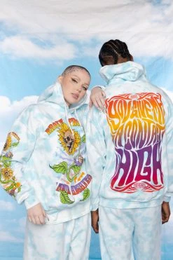 BROKEN PROMISES Contact High Tie Dye Hoodie - BPxYH Hoodies