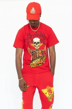 CASH Shirts BPxMTN DEW Scorched Tee Red