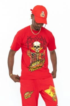 CASH Shirts BPxMTN DEW Scorched Tee Red