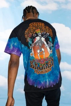 BROKEN PROMISES Crash And Burn V-Dye Tee - BPxYH Shirts