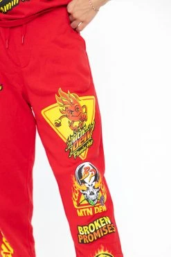 CASH BPxMTN DEW Warning Sign Sweatpants Bottoms