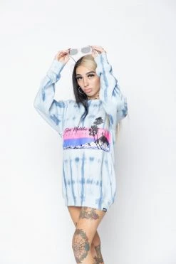 CASH Hoodies Feeling Maliblue Tie Dye Crew