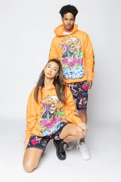 BROKEN PROMISES Concrete Jungle Hoodie Orange