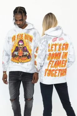 CASH Hoodies BPxMTN DEW Slow Burn Tie Dye Hoodie