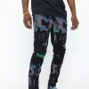 CASH Bottoms Graveyard Multi Tie-Dye Denim
