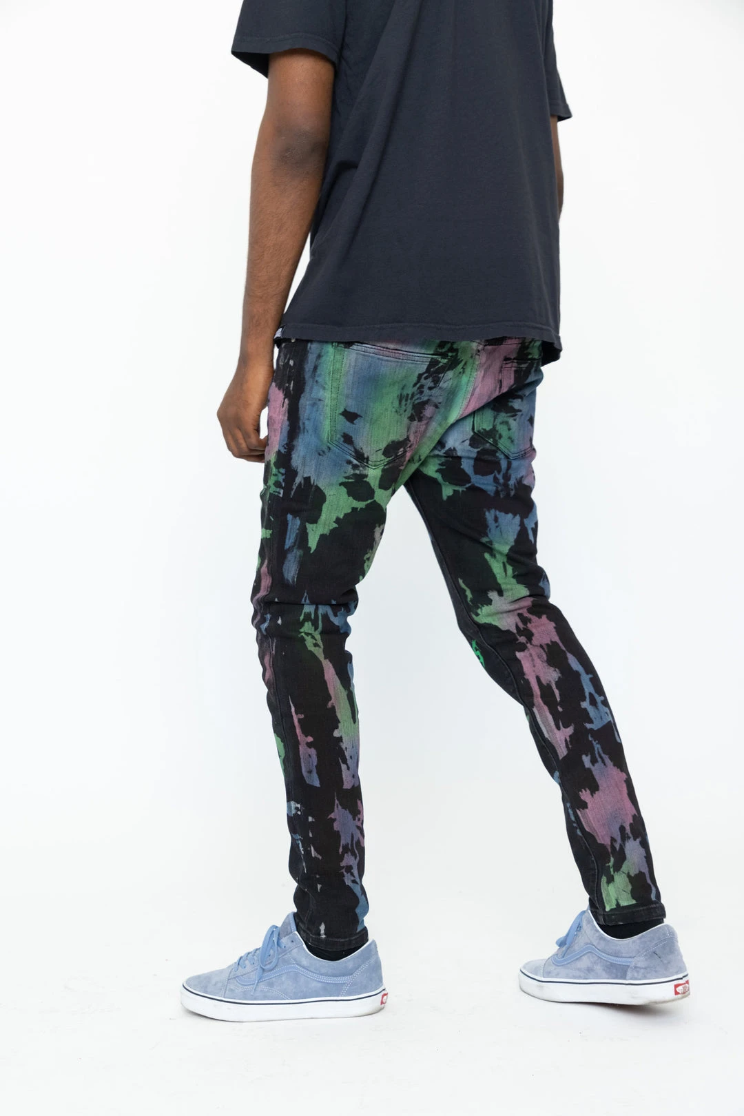 CASH Bottoms Graveyard Multi Tie-Dye Denim
