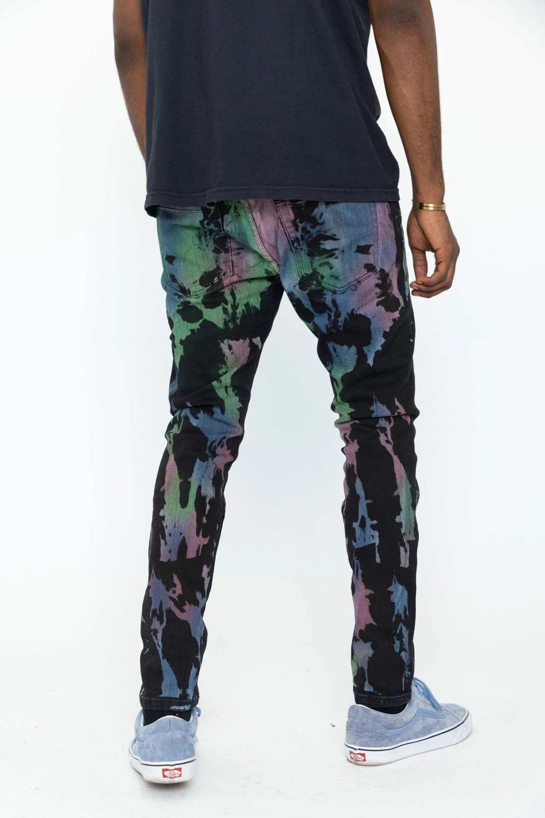 CASH Bottoms Graveyard Multi Tie-Dye Denim
