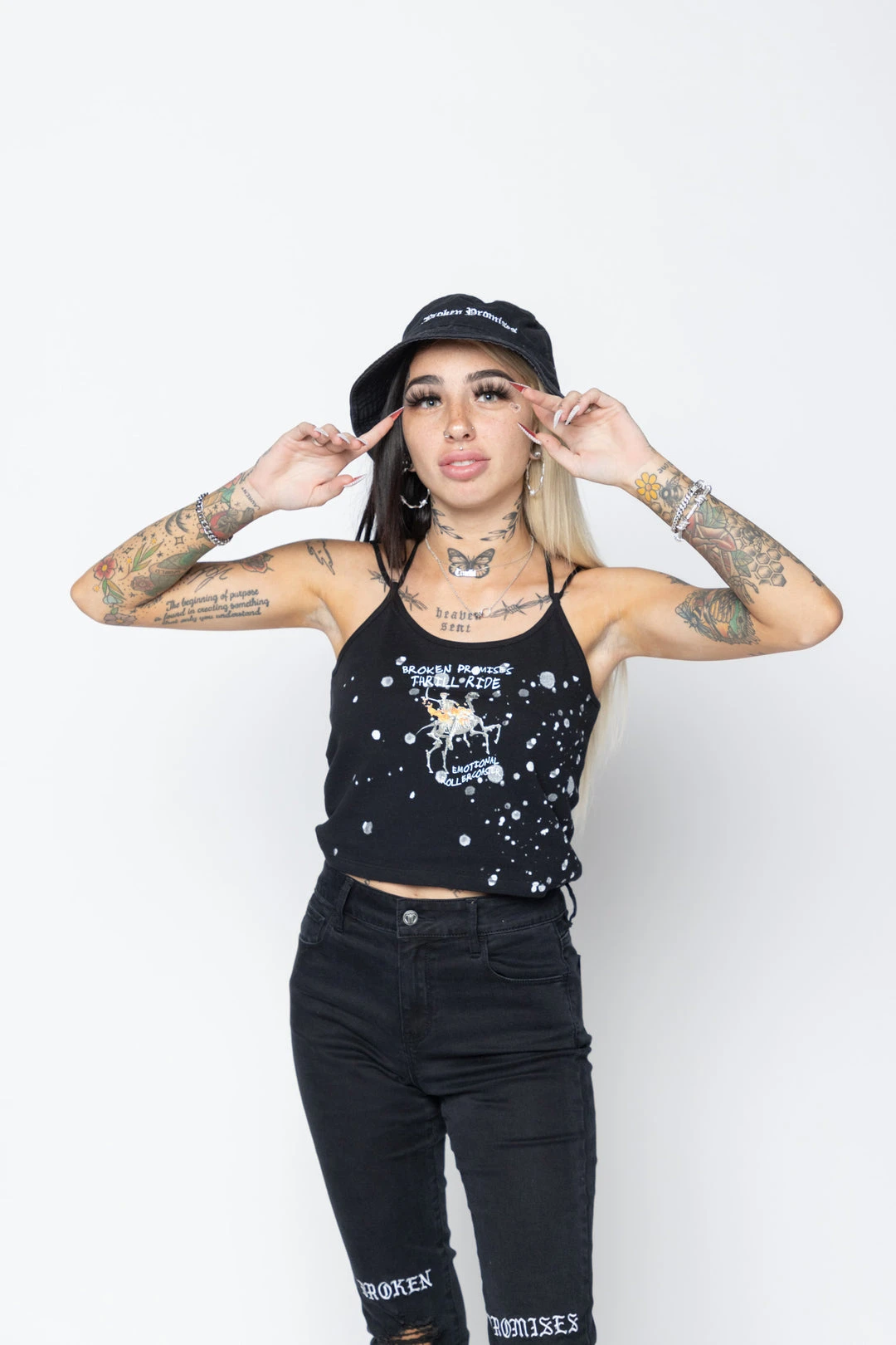 BROKEN PROMISES Sets Thrill Ride Crop Tank - Part Of A Set