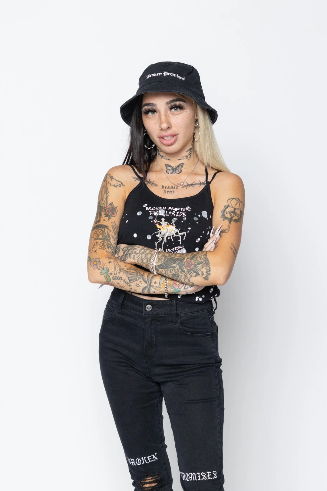 BROKEN PROMISES Sets Thrill Ride Crop Tank - Part Of A Set