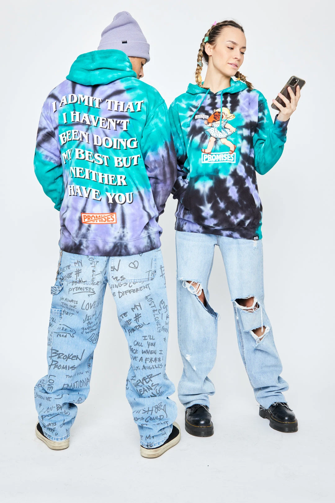 CASH Hoodies Delete Me Tie Dye Hoodie