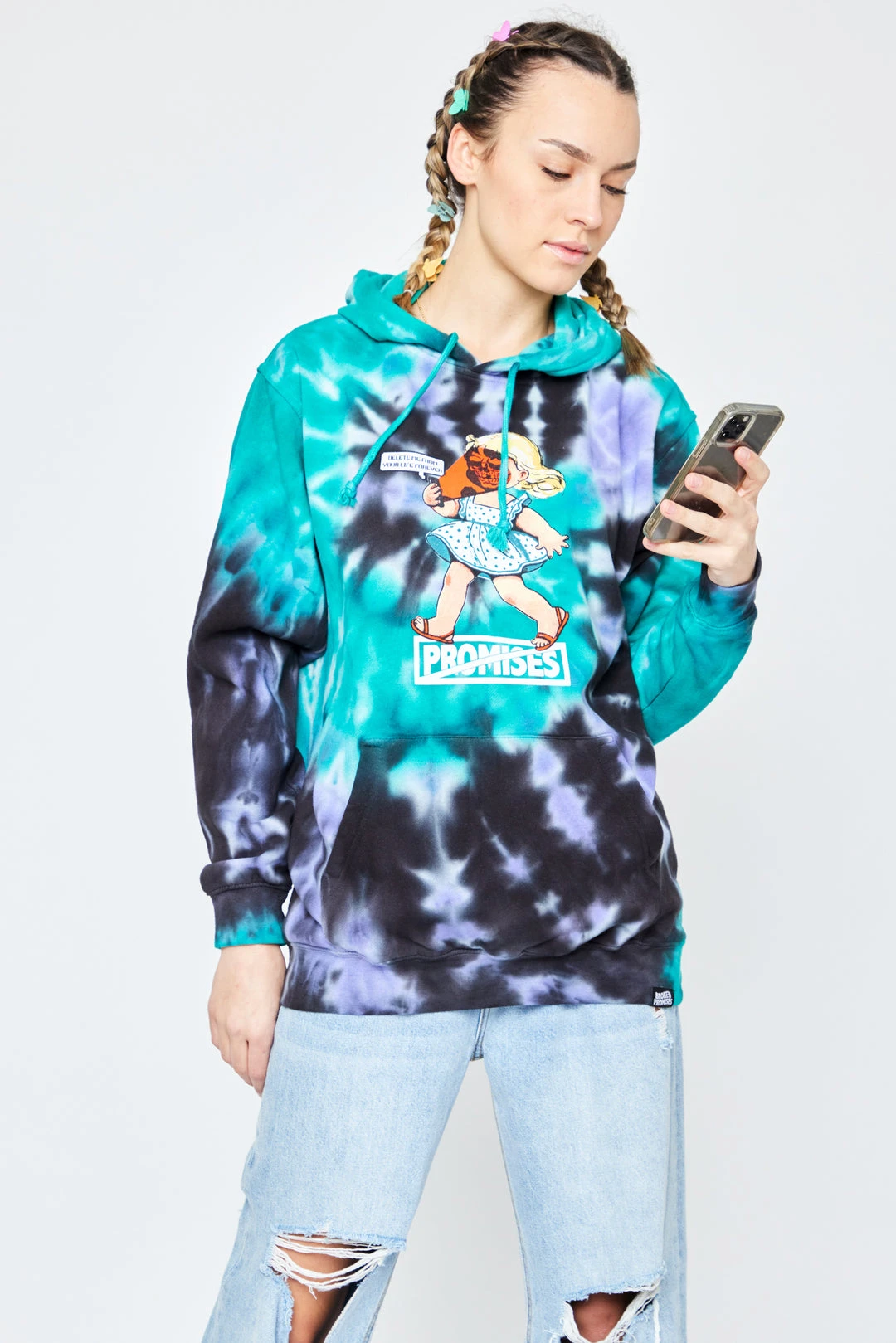 CASH Hoodies Delete Me Tie Dye Hoodie