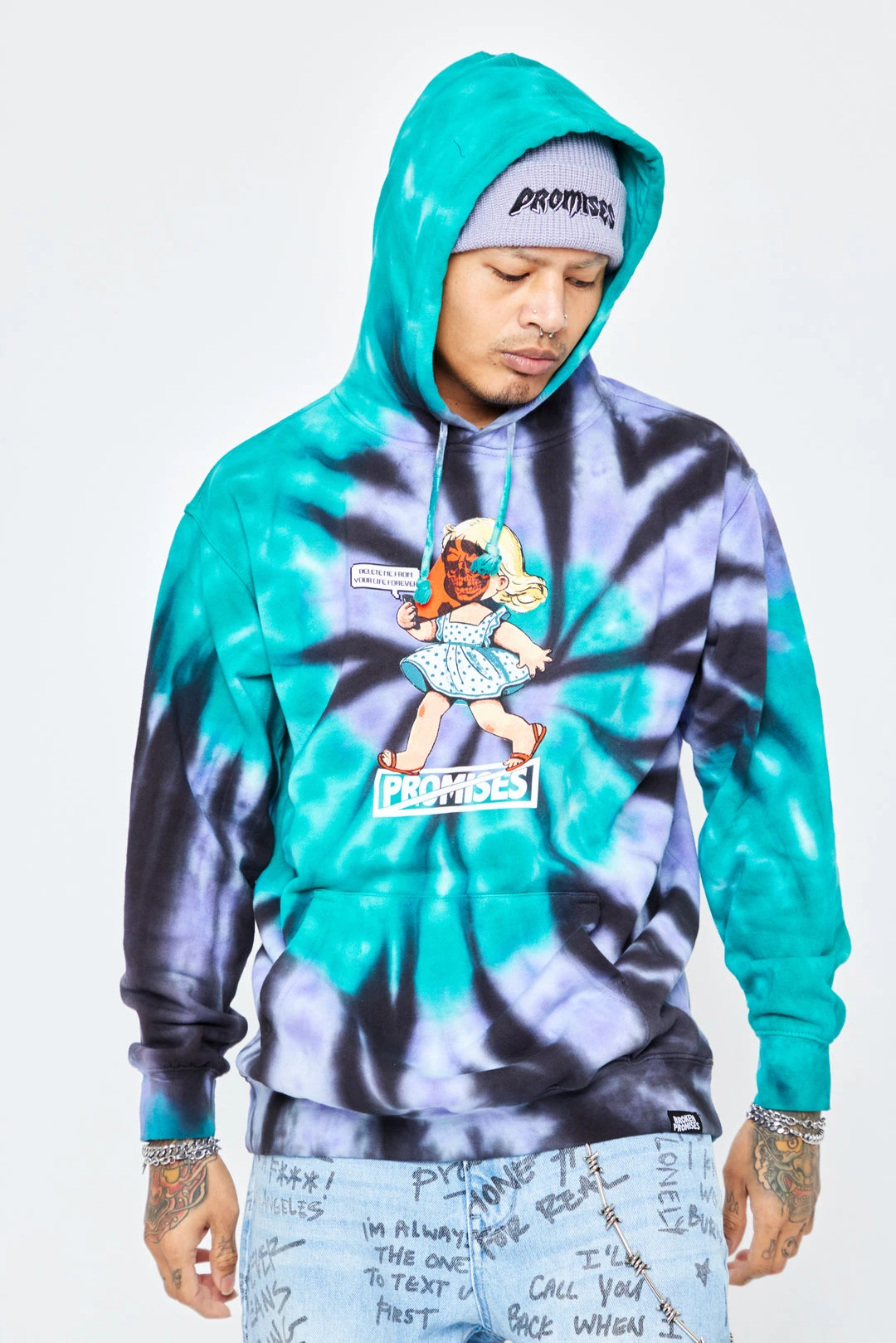 CASH Hoodies Delete Me Tie Dye Hoodie