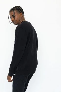 BROKEN PROMISES Lost Myself Cardigan Sweater Black