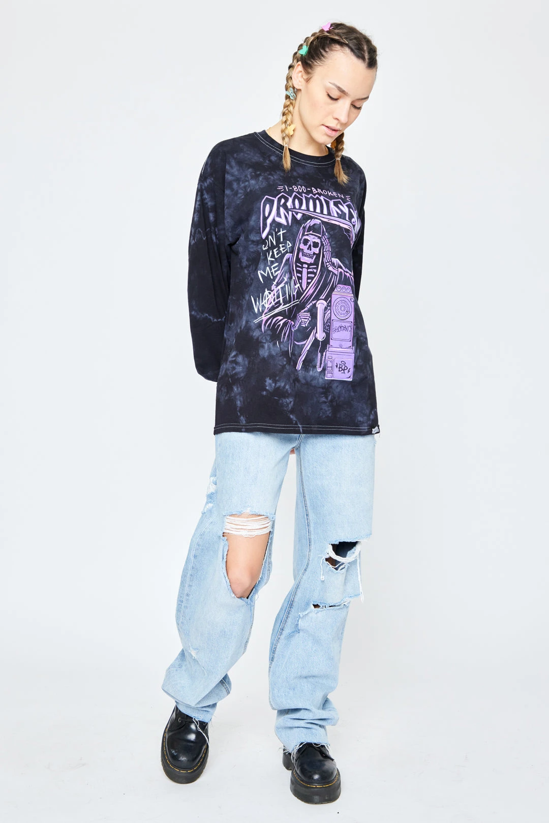 BROKEN PROMISES Call Waiting Purple TD LST Shirts