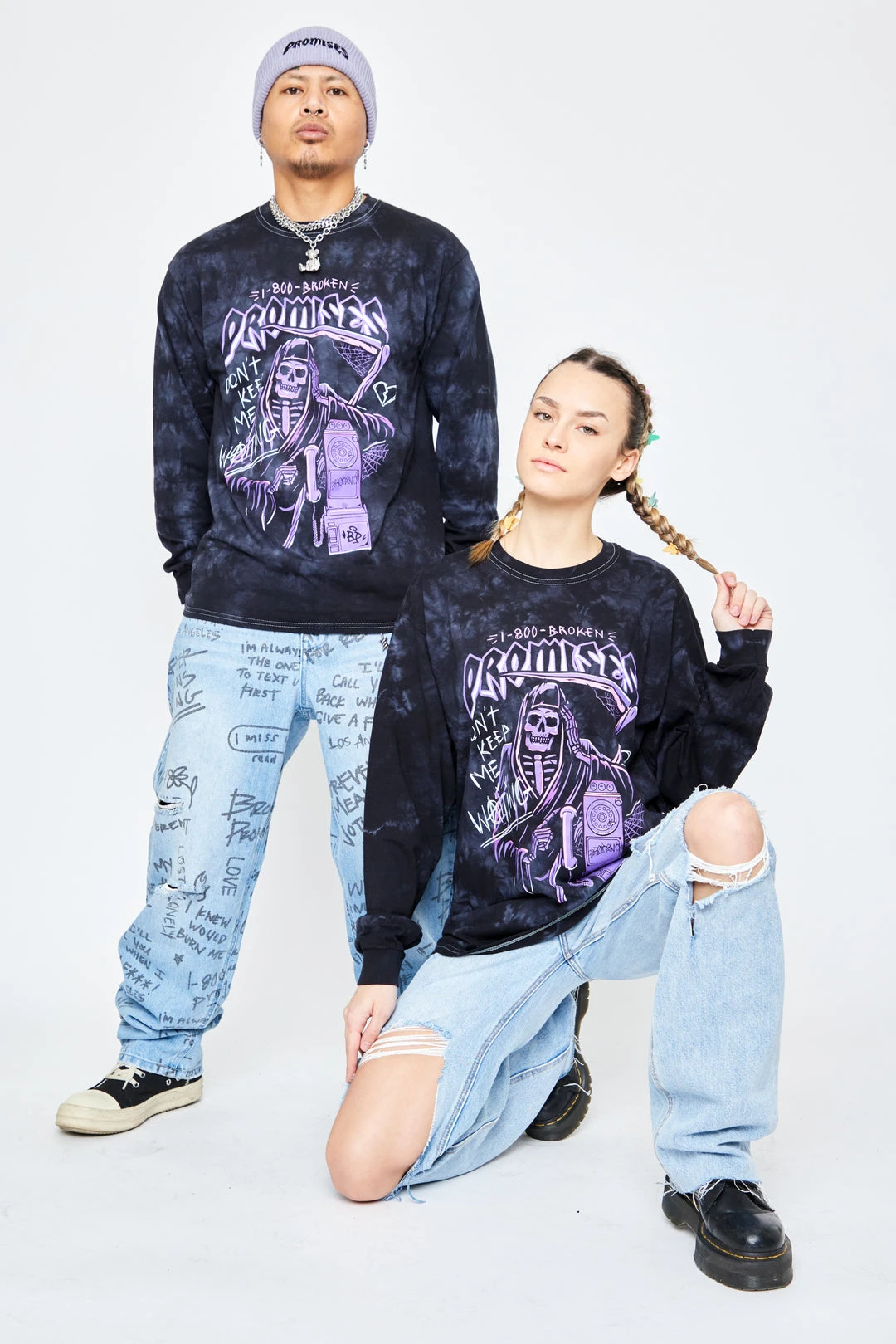 BROKEN PROMISES Call Waiting Purple TD LST Shirts