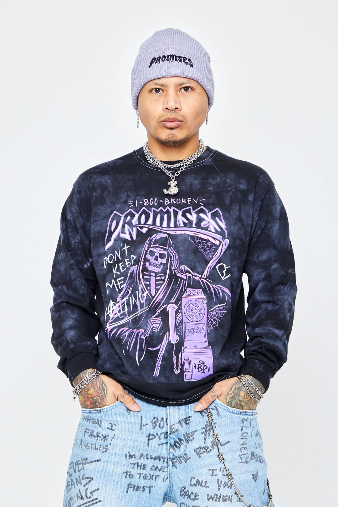 BROKEN PROMISES Call Waiting Purple TD LST Shirts