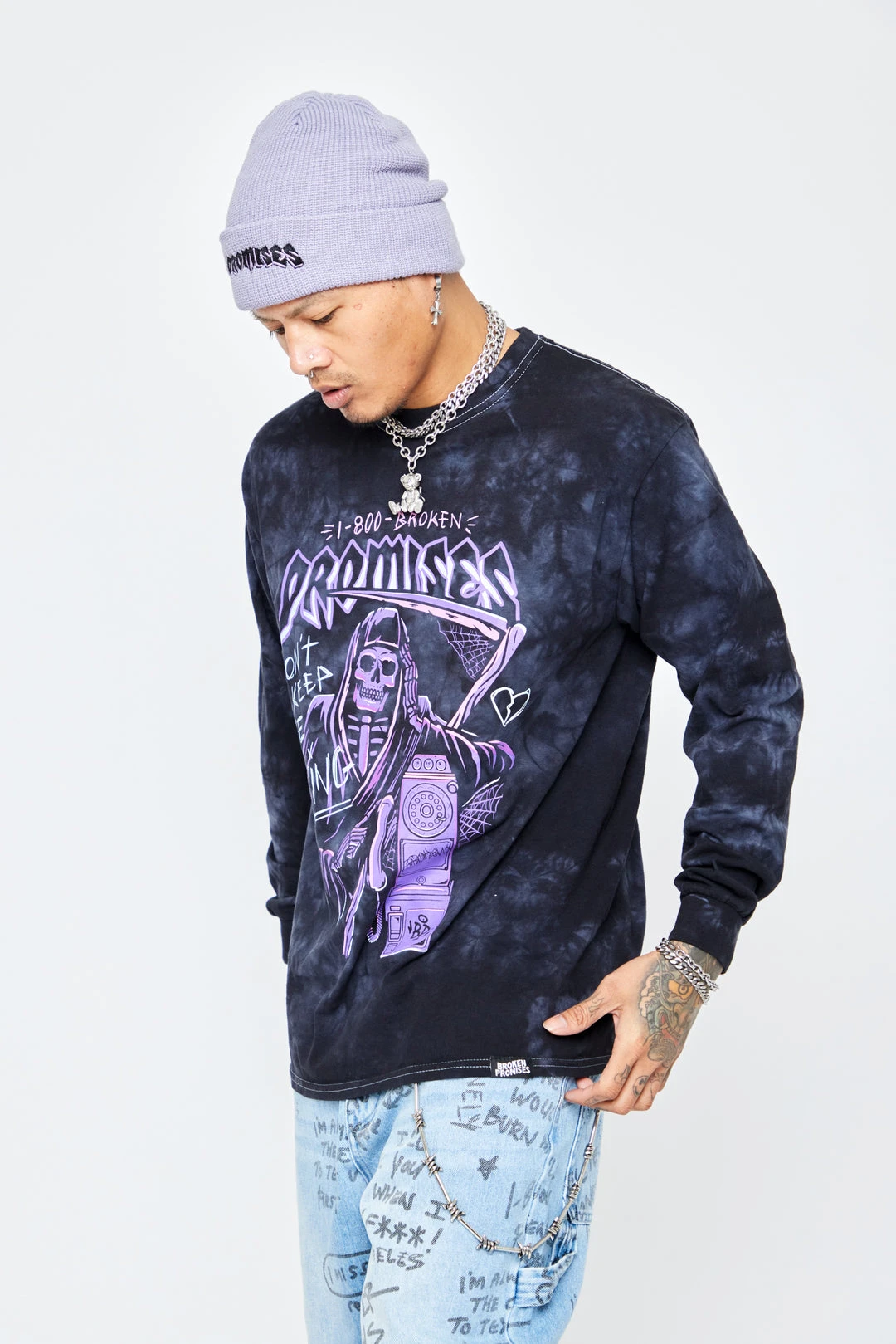 BROKEN PROMISES Call Waiting Purple TD LST Shirts