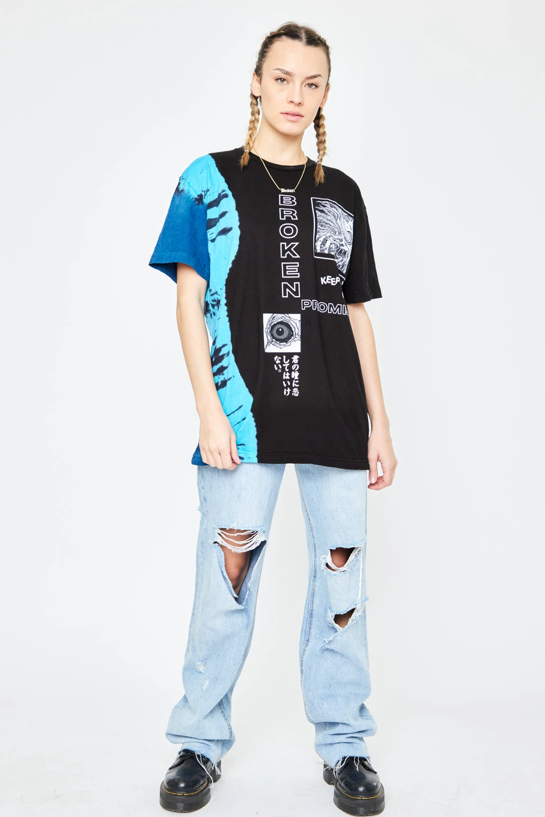 BROKEN PROMISES Junji Ito Eyes Off You Tee Black