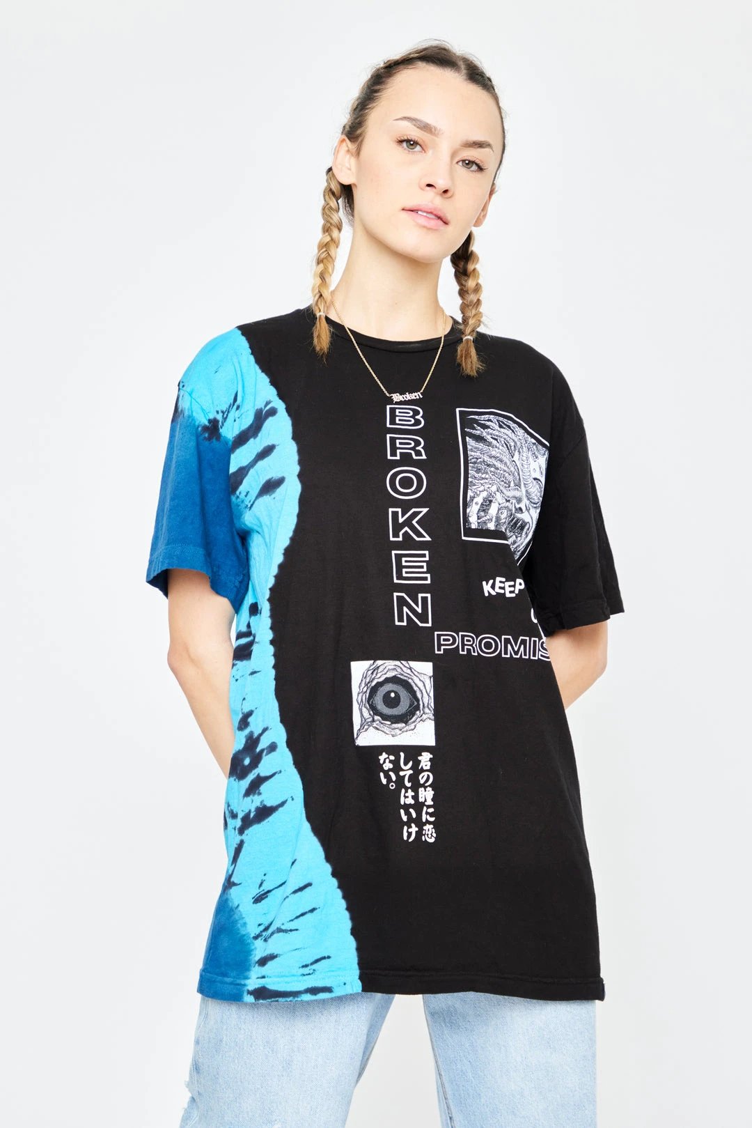 BROKEN PROMISES Junji Ito Eyes Off You Tee Black