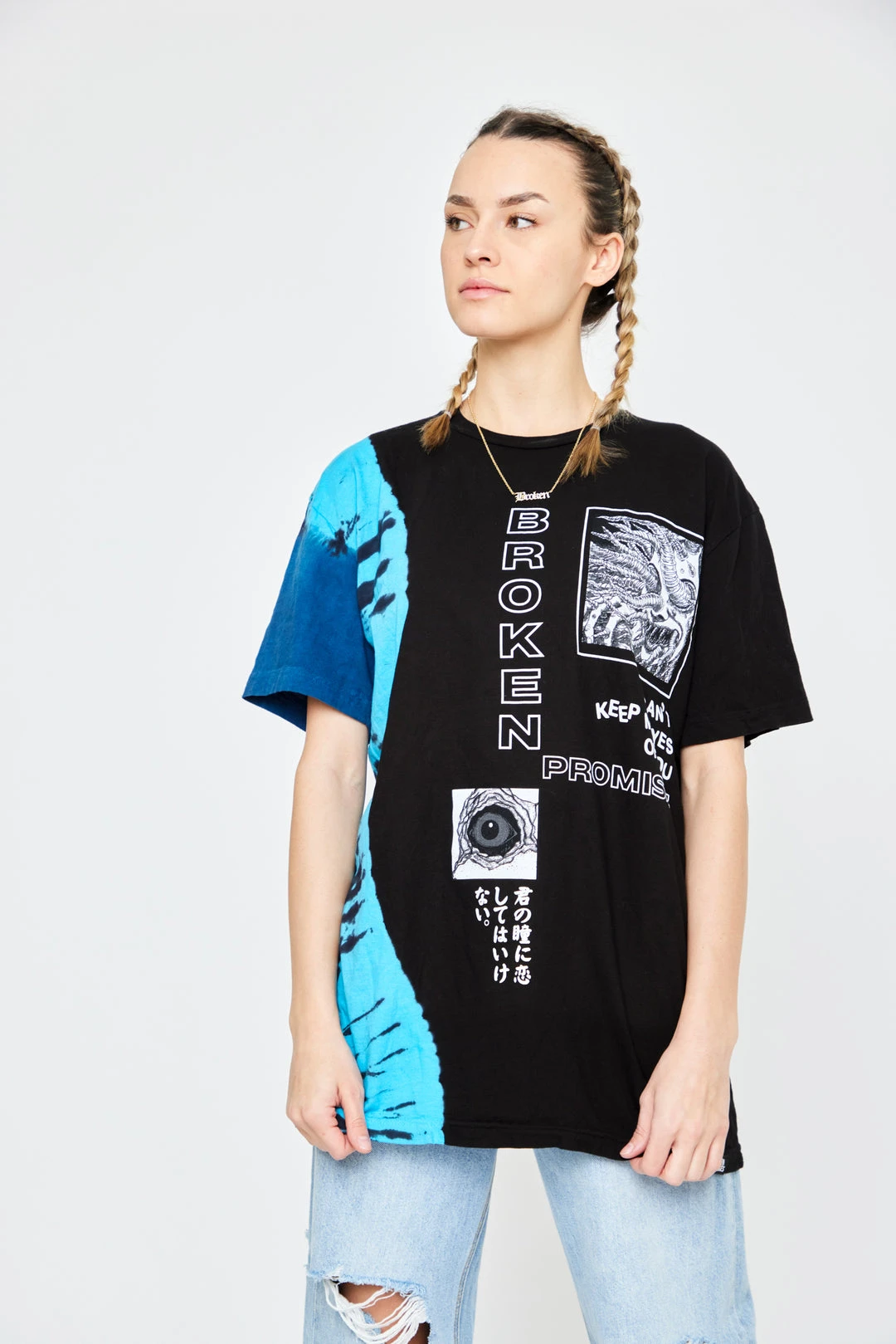 BROKEN PROMISES Junji Ito Eyes Off You Tee Black