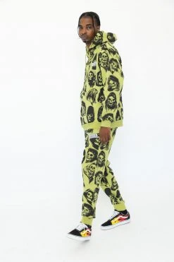 BROKEN PROMISES Reaper Guide Green Joggers Bottoms