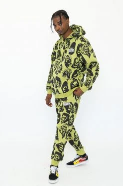 BROKEN PROMISES Reaper Guide Green Joggers Bottoms