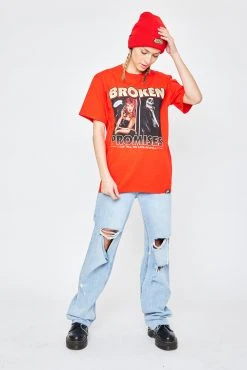 BROKEN PROMISES Last Call Tee Red