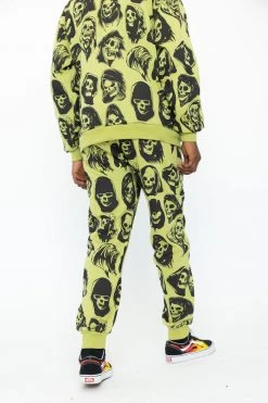 BROKEN PROMISES Reaper Guide Green Joggers Bottoms
