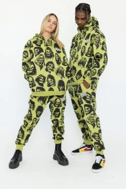 BROKEN PROMISES Reaper Guide Green Joggers Bottoms