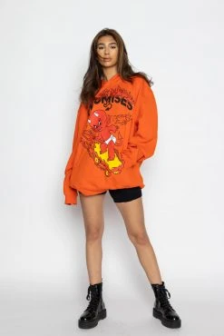 BROKEN PROMISES Hoodies Hell On Wheels Hoodie Orange - BP X Hot Stuff