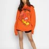BROKEN PROMISES Hoodies Hell On Wheels Hoodie Orange - BP X Hot Stuff