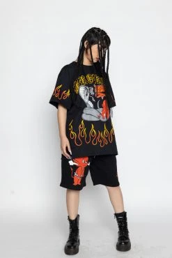 BROKEN PROMISES Shirts Cobra SST Black - BP X Hot Stuff