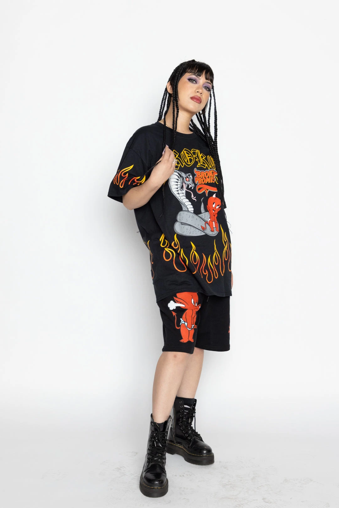 BROKEN PROMISES Hey Hot Stuff Shorts Bottoms