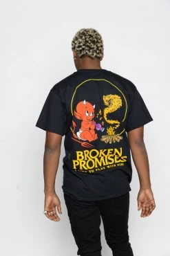 BROKEN PROMISES Shirts Play With Fire SST Black - BP X Hot Stuff