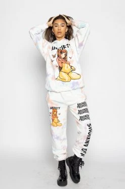 BROKEN PROMISES Anxiety Tie Dye Sweats Confetti Bottoms
