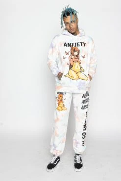 BROKEN PROMISES Anxiety Tie Dye Sweats Confetti Bottoms