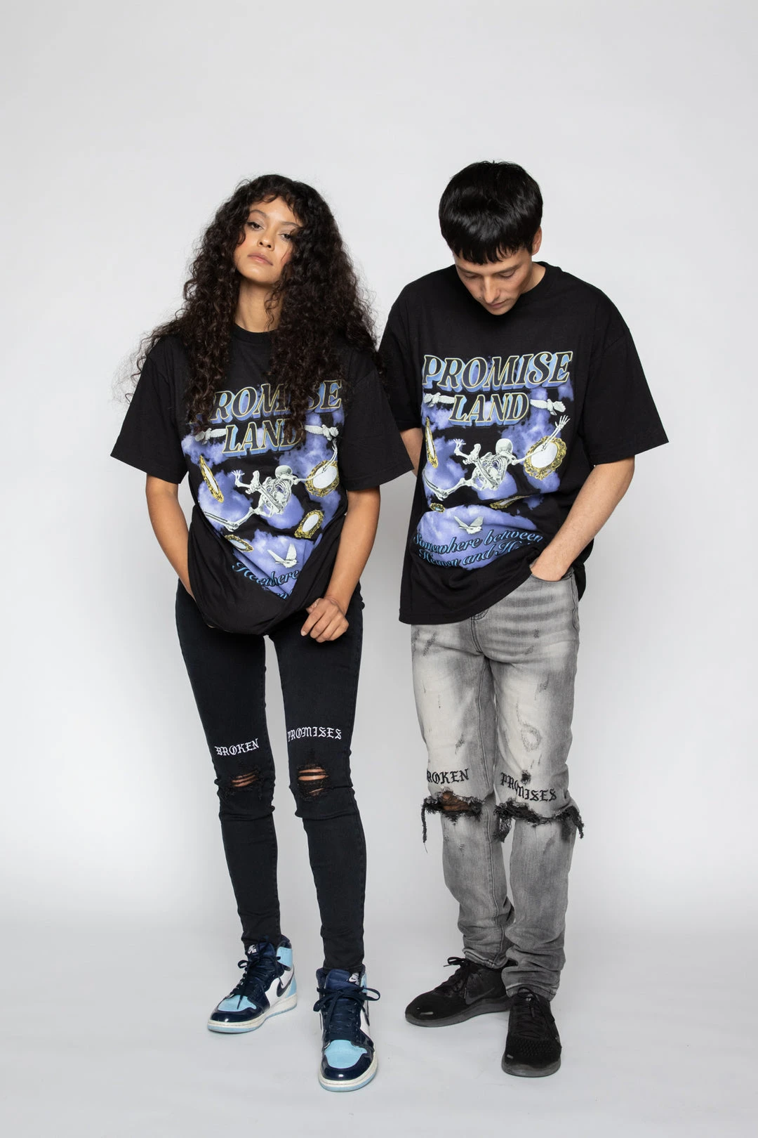 BROKEN PROMISES Shirts Self Reflection Tee Black