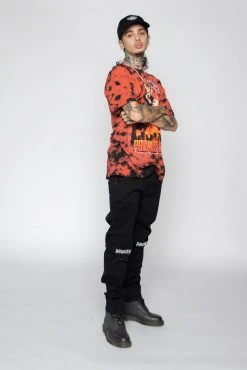 CASH Max Volume Tie Dye Tee Red/Black Shirts