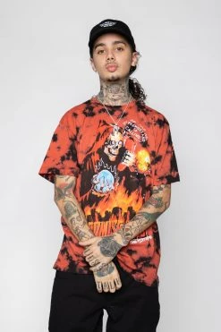 CASH Max Volume Tie Dye Tee Red/Black Shirts