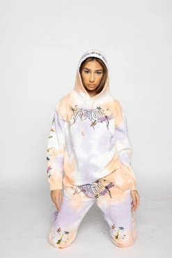 CASH Dragonflies Tie Dye Hoodie Hoodies