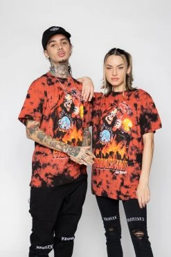CASH Max Volume Tie Dye Tee Red/Black Shirts