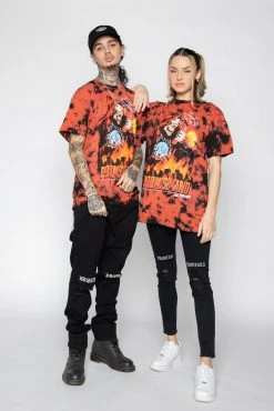CASH Max Volume Tie Dye Tee Red/Black Shirts