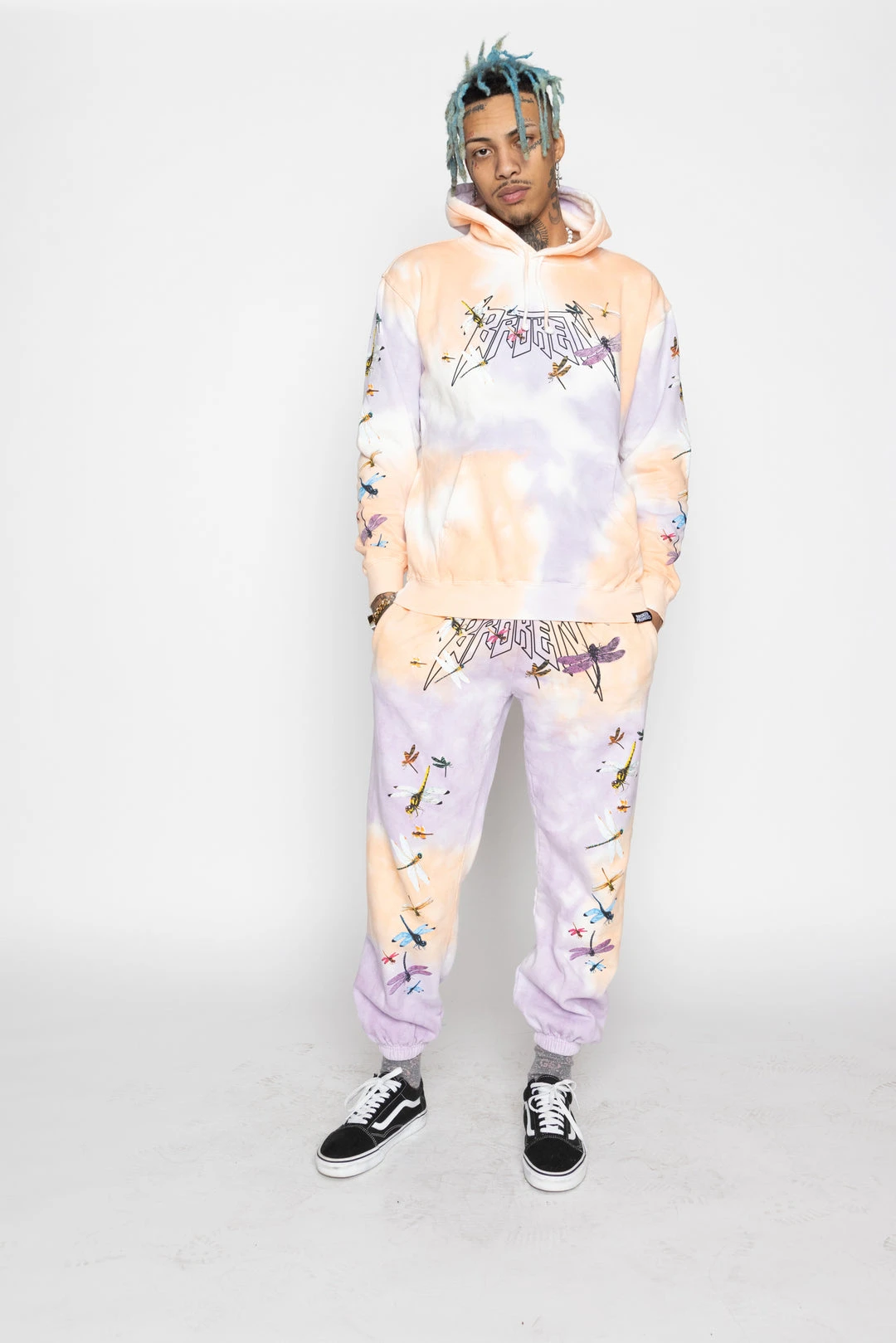 CASH Dragonflies Tie Dye Sweatpants