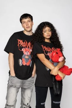 BROKEN PROMISES Shirts Damien S/S Tee Blk